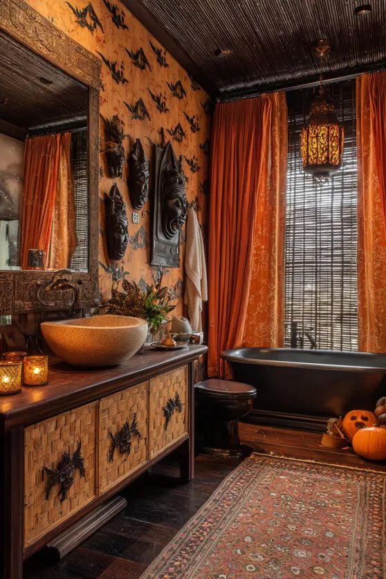 Tropical Modern Haunted Bathroom