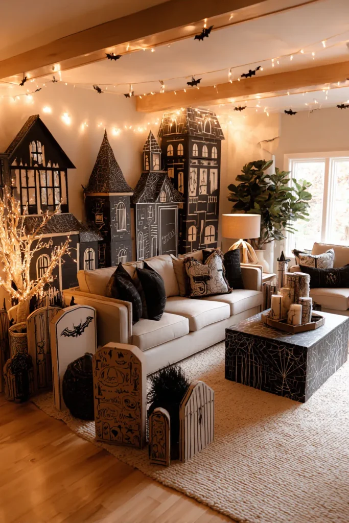 Cardboard Box Halloween Props