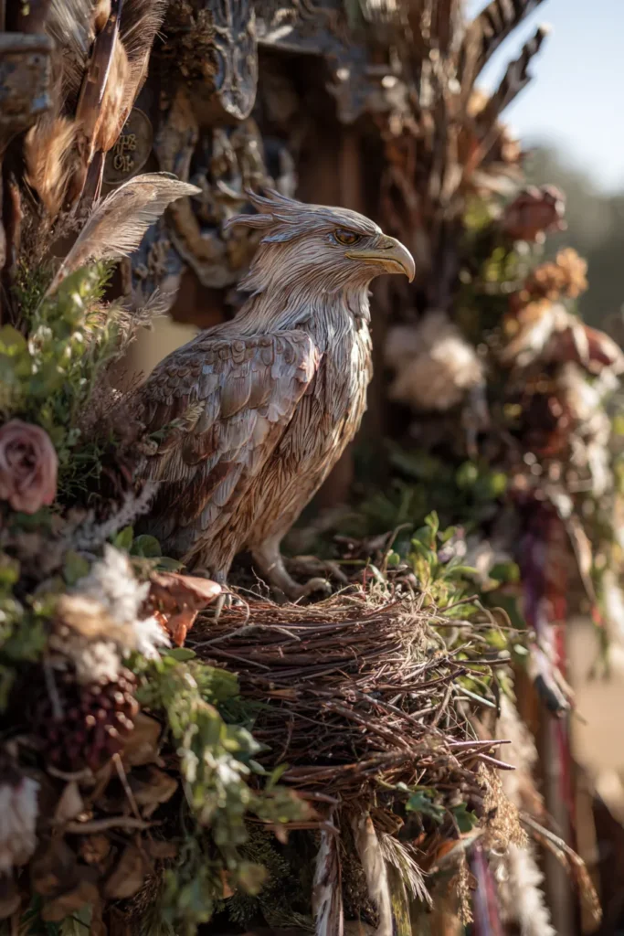 Feature Hippogriff Feather Nest Decorations