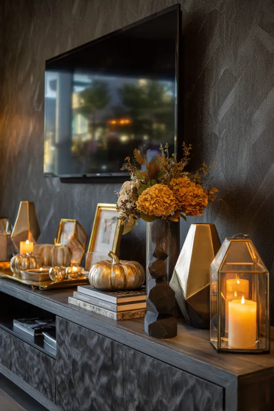 Contemporary Halloween TV Accent Wall