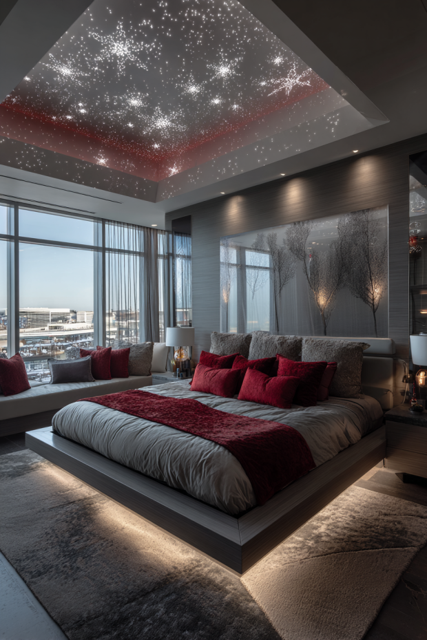 Fiber Optic Snow Ceiling Installation