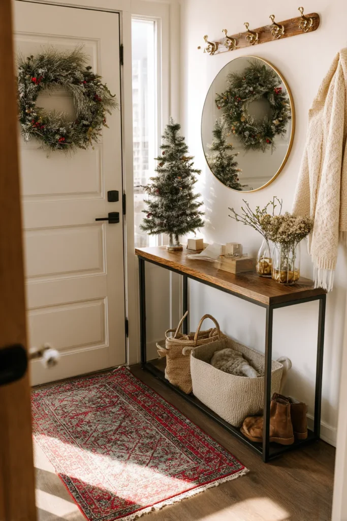 Small Entryway Christmas Maximized Impact