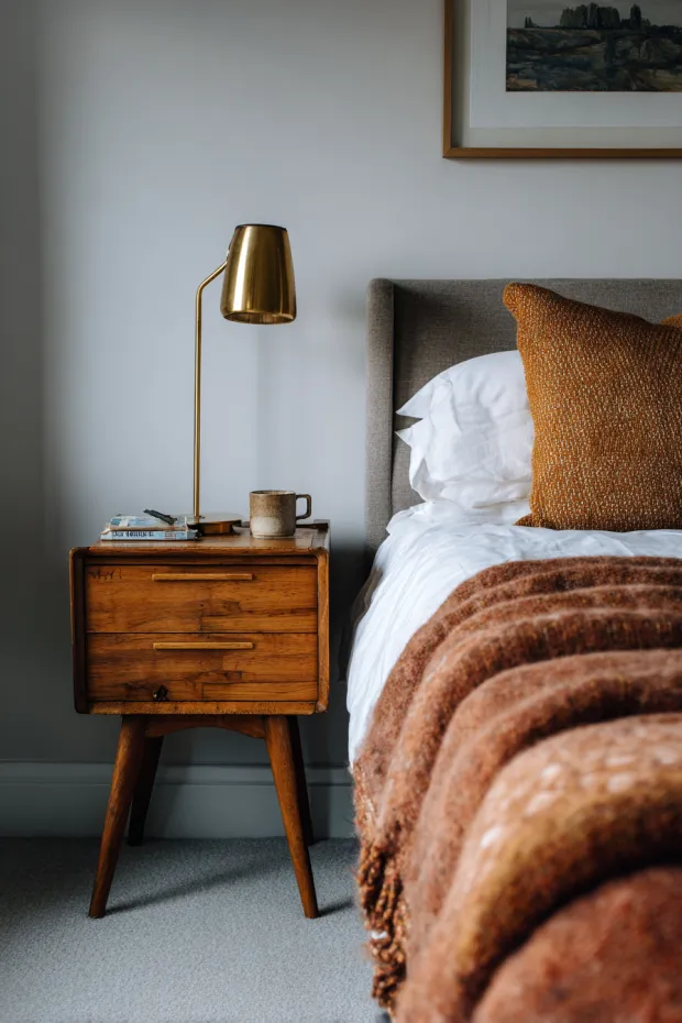 Vintage Minimalist Fall Bedroom Character