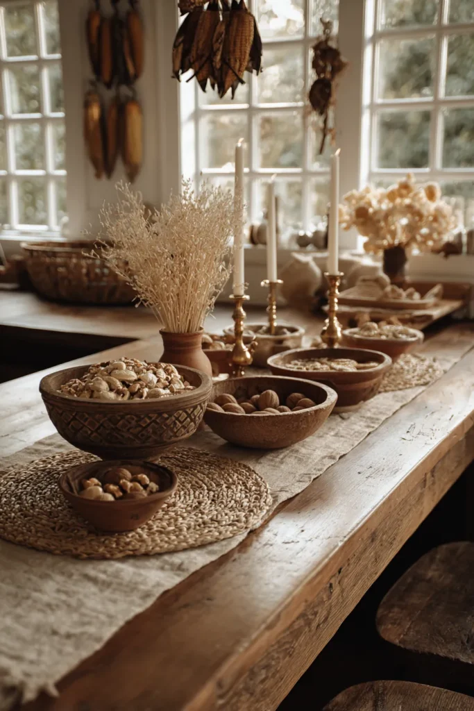 Decorate Kitchen Island with Bowls
