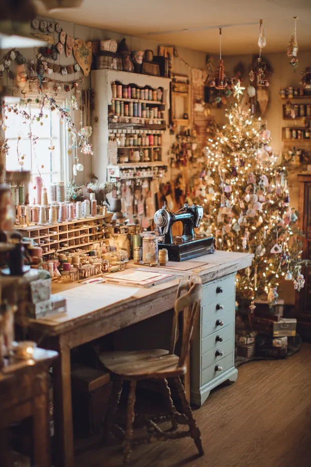 Craft Room Sewing Notion Displays