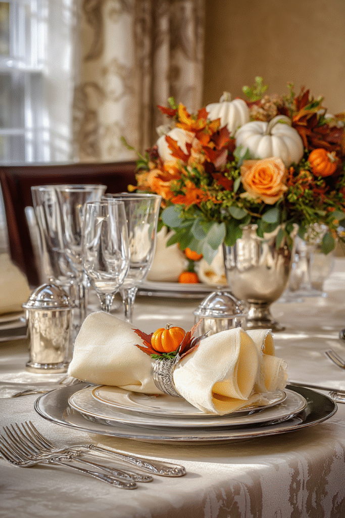 Decorative Napkins Thanksgiving Decorations Table Setting