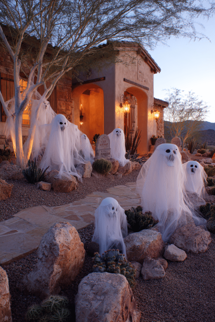 Desert Home Halloween Spooky Graveyard Southwestern