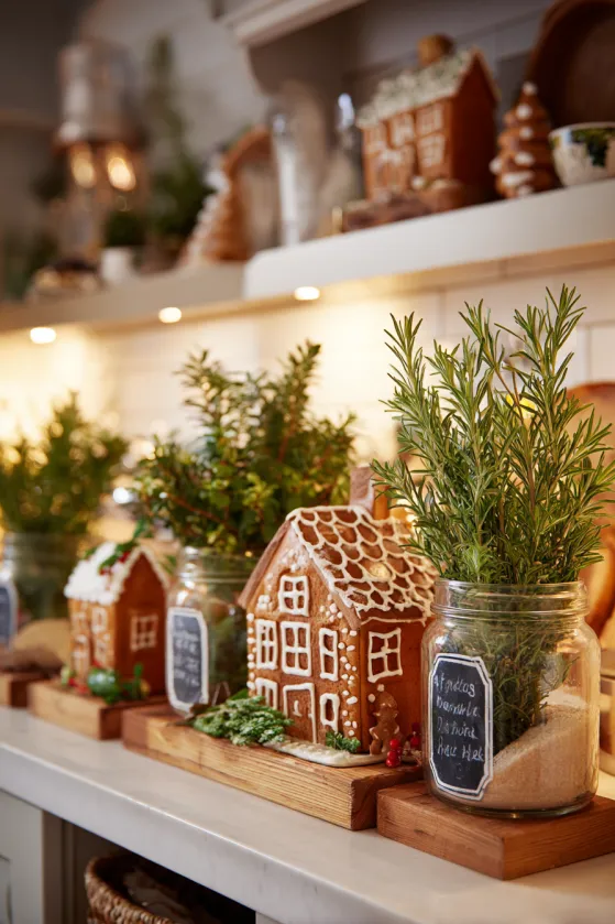 Kitchen Countertop Christmas Baking Station