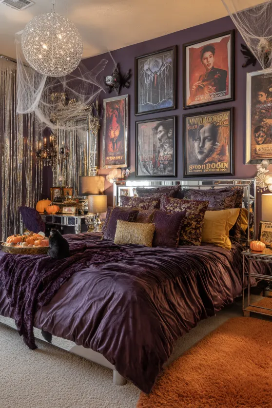 Old Hollywood Spooky Glam Bedroom