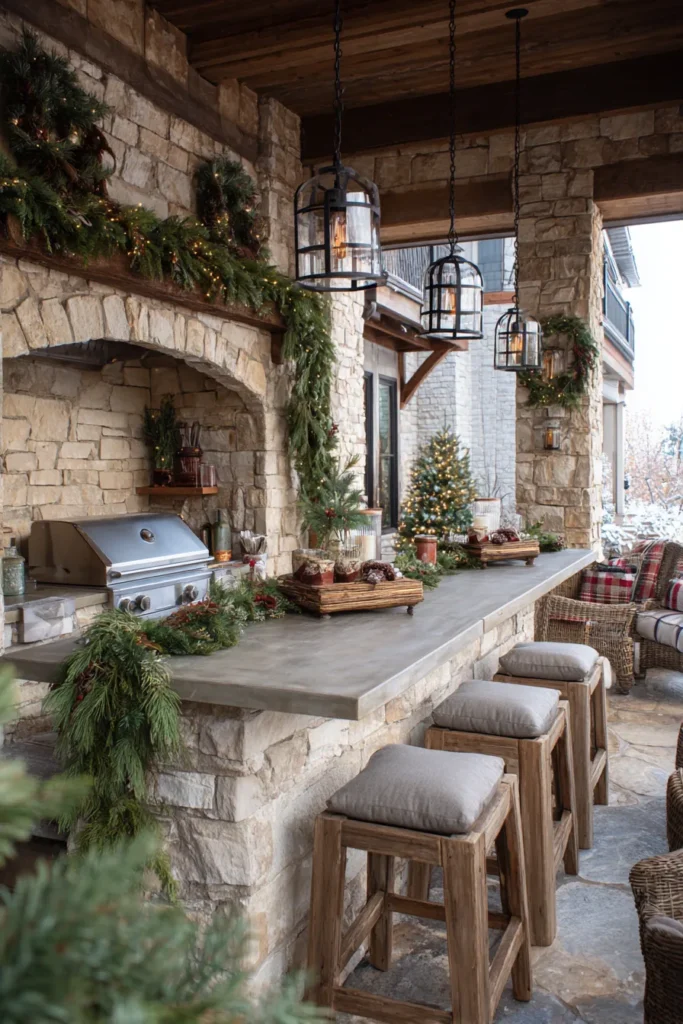 Outdoor Kitchen Christmas Entertaining Ready