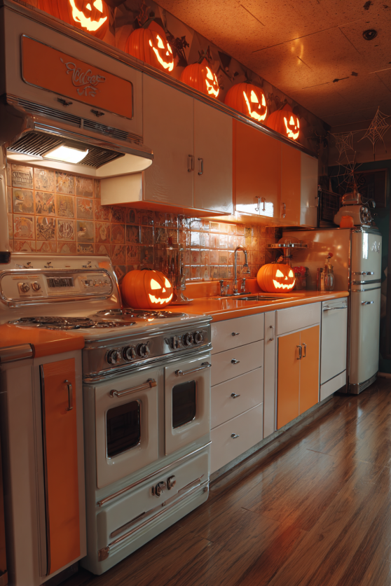 Retro Modern Haunted Kitchen Cabinets