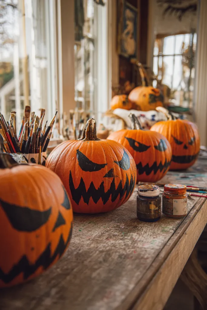 Advanced Artistic Pumpkin Painting Ideas for a Sunroom Studio