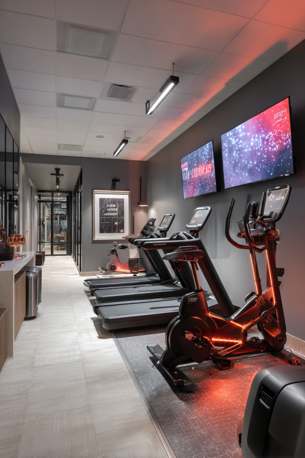 Digital Screen Workout Motivational Display