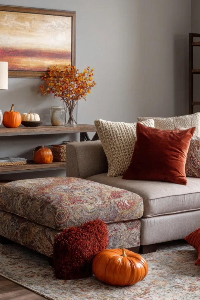 Multipurpose Room with Flexible Fall Decor