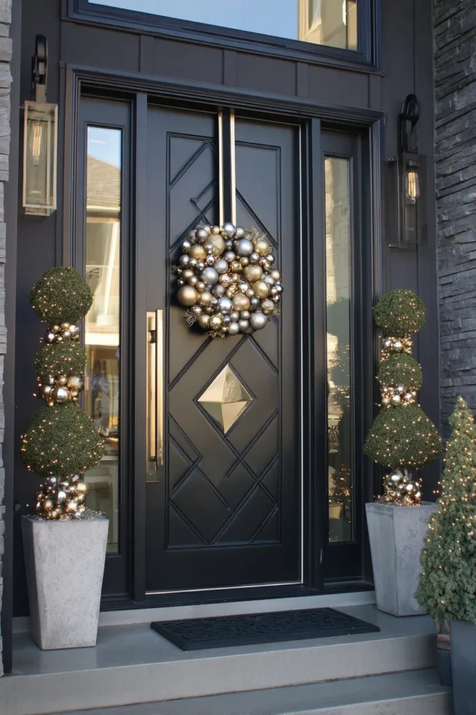 Create Geometric Metallic Ornament Wreath