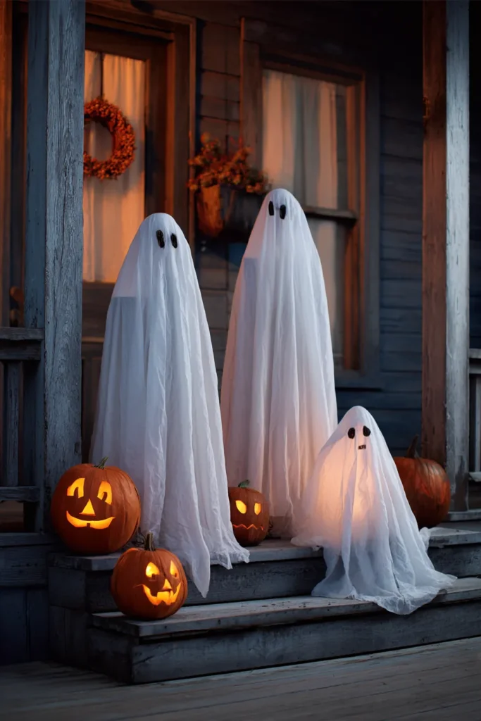 Cheesecloth Ghost Family