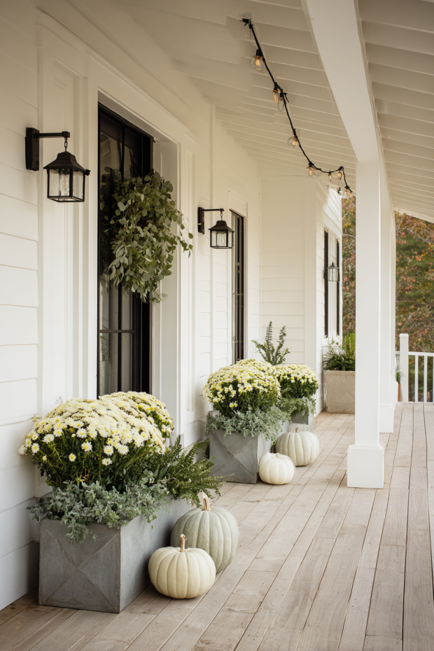 Contemporary Neutral Autumn Entrance