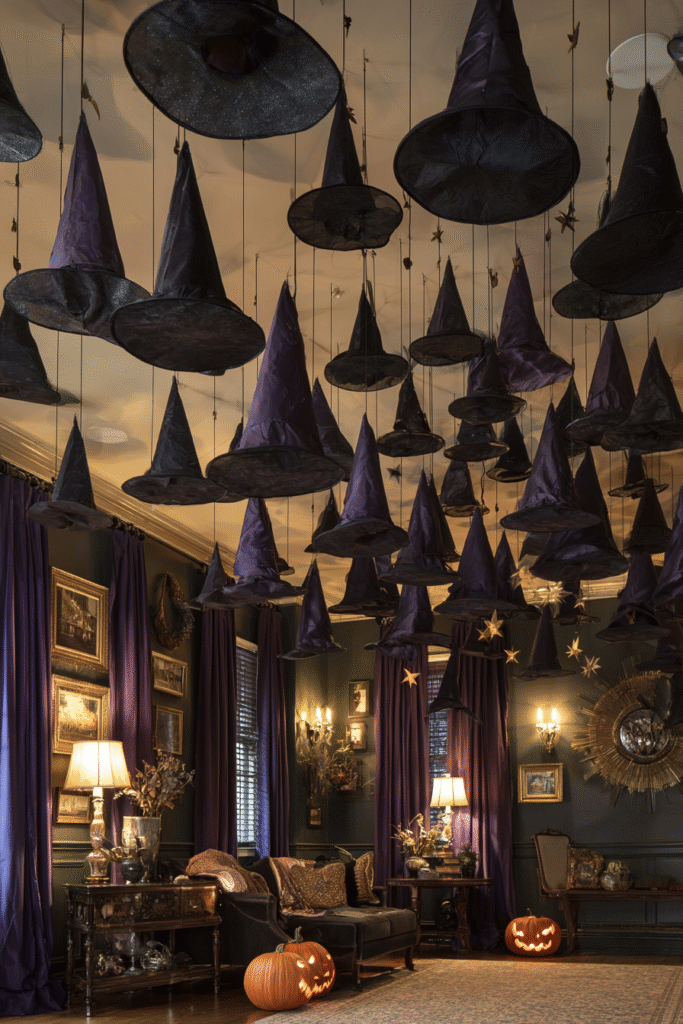 Floating Ceiling Witch Hats