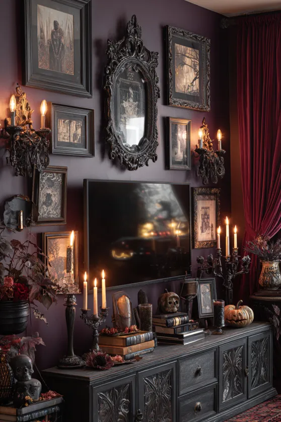 Gothic Halloween TV Wall Gallery