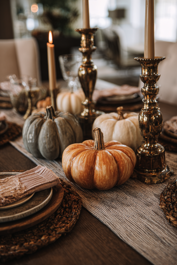 Mixed Texture Fall Centerpiece