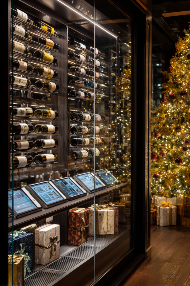 Temperature-Controlled Wine Ornament Storage