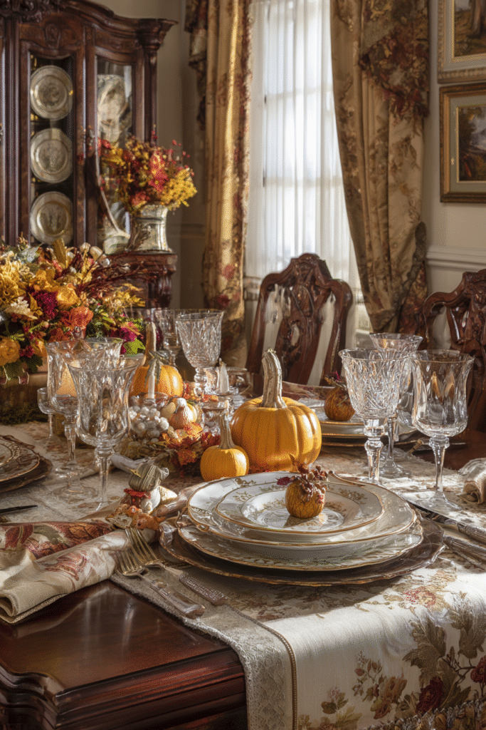 Seasonal Accents Thanksgiving Decorations Table Setting