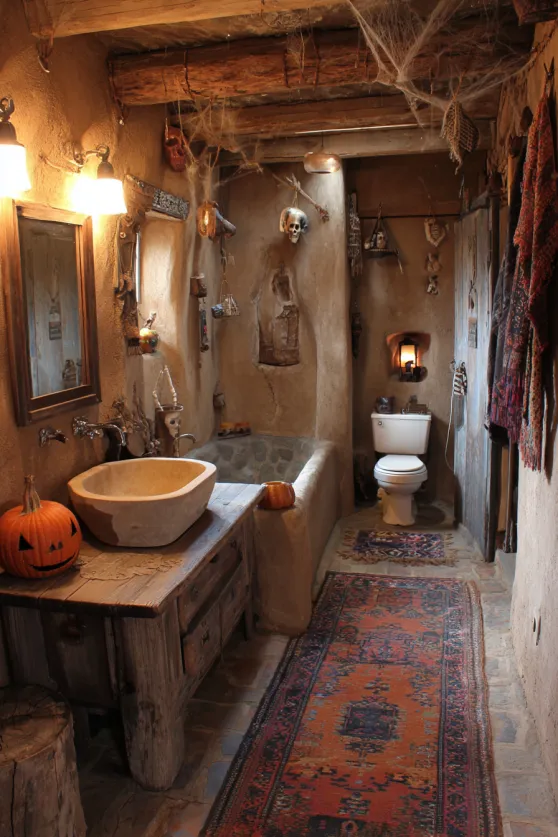 Southwestern Modern Haunted Bathroom