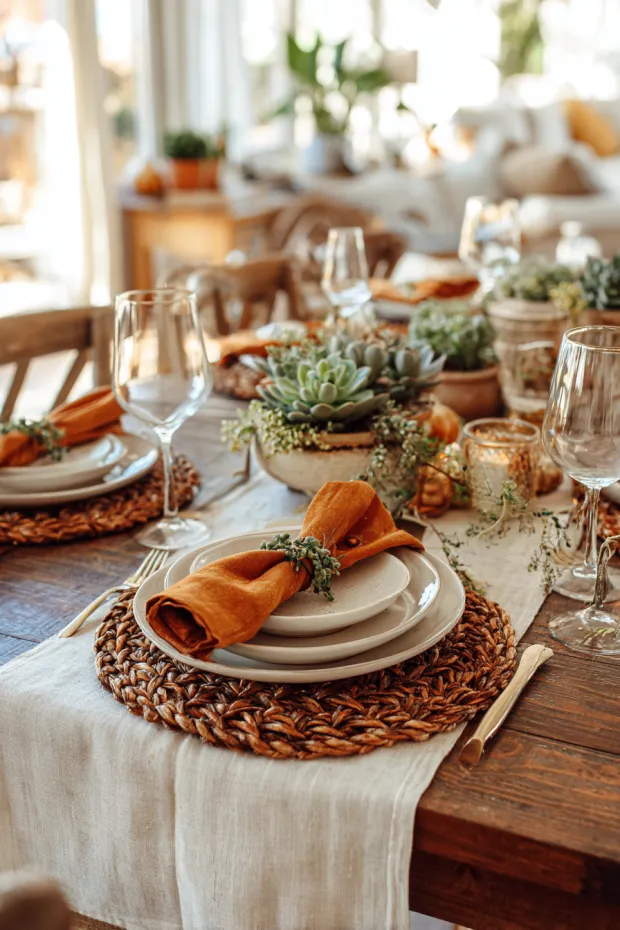 Therapeutic Rustic Autumn Wellness Table
