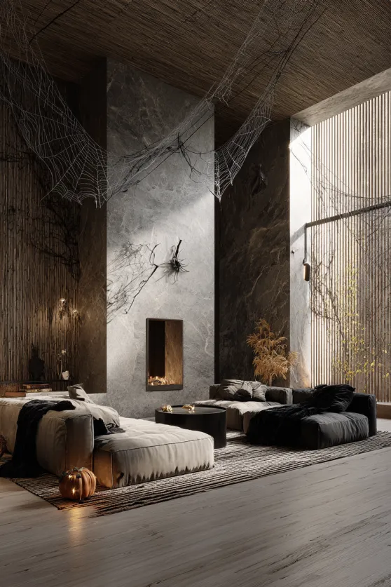 Zen Modern Minimalist Halloween Space