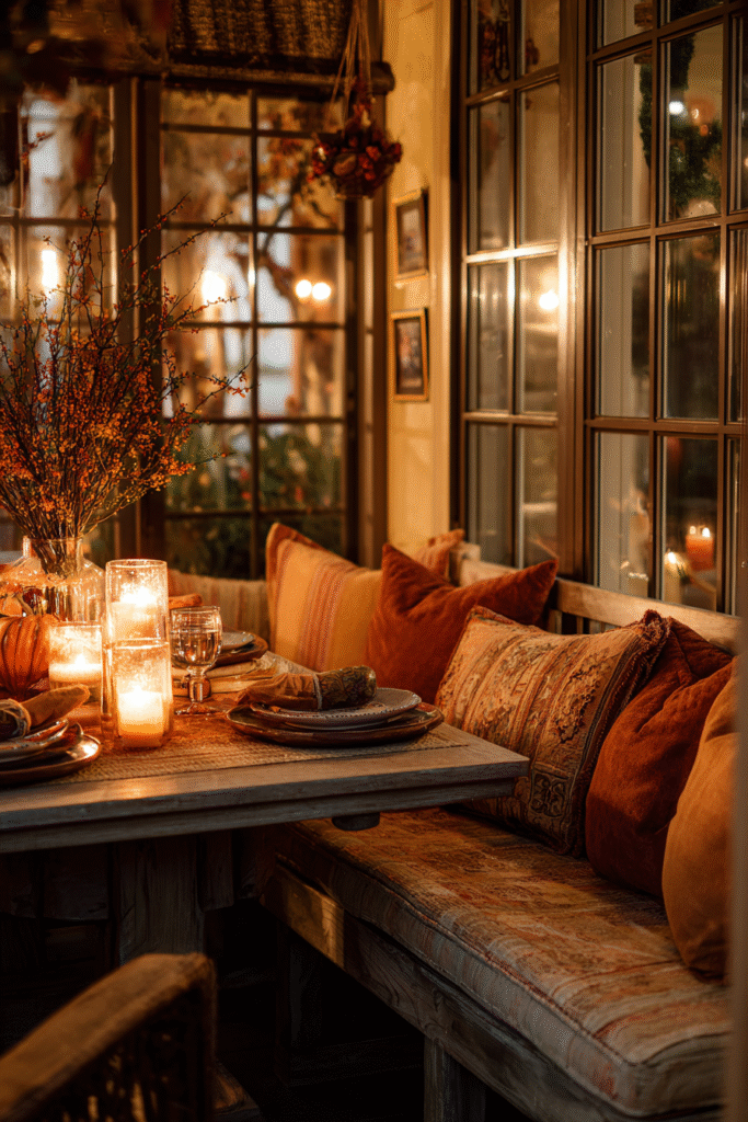 Cozy Atmosphere Thanksgiving Decorations Table Setting