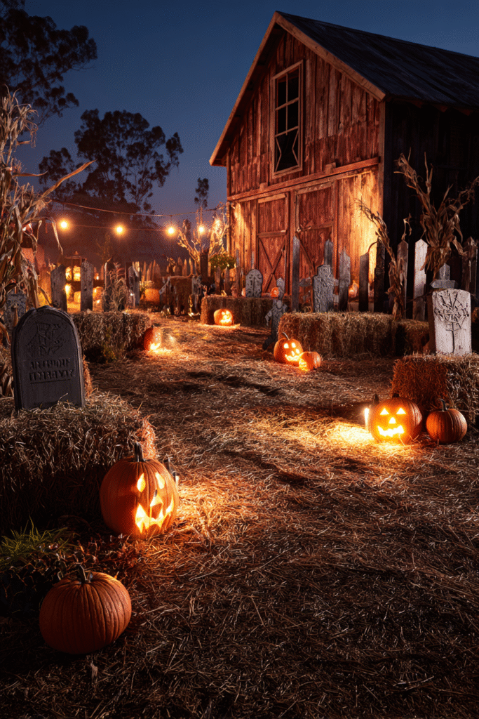 Farmstead Halloween Spooky Graveyard Agricultural