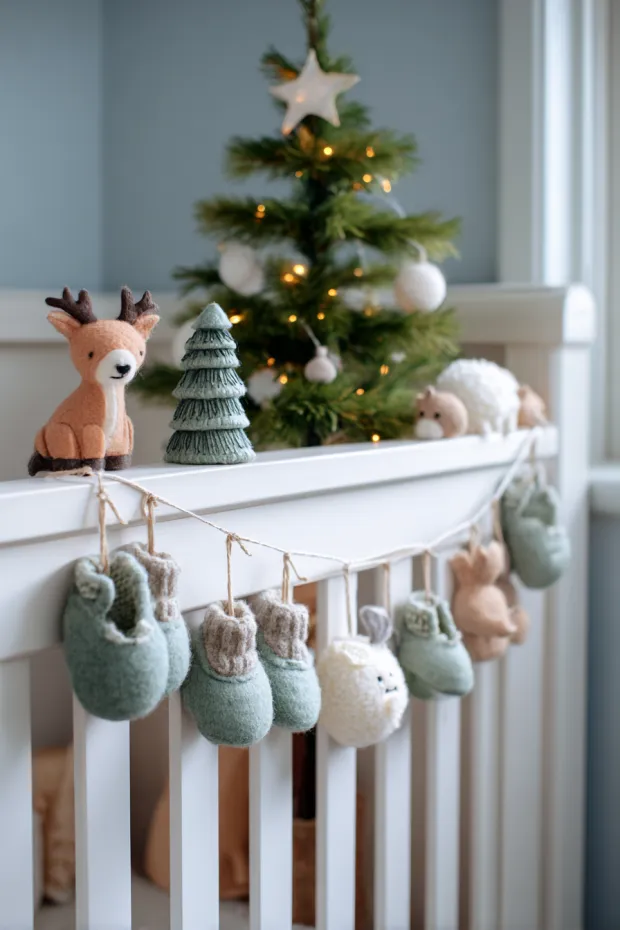 Felt Animal Baby Shoe Nursery