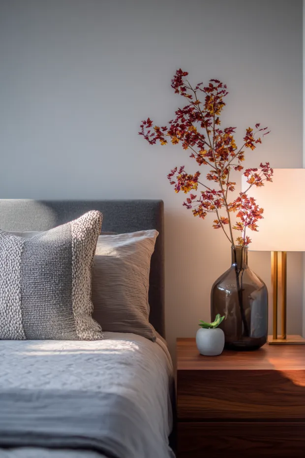 Minimalist Fall Bedroom Scale Proportion