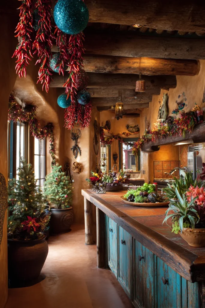 Feature Chili Pepper Turquoise Garlands