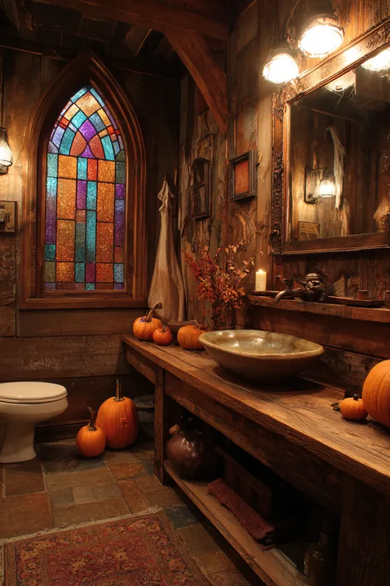 Arts & Crafts Modern Haunted Bathroom