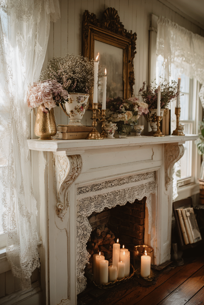 Eclectic Global Fall Mantel Decorating Ideas