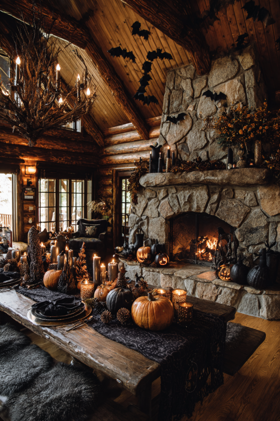 Cabin Creepy Halloween Decor
