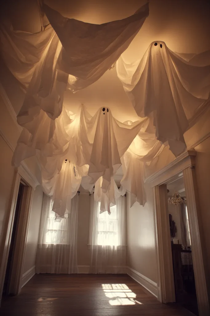 Hanging Ghost Halloween Mobile