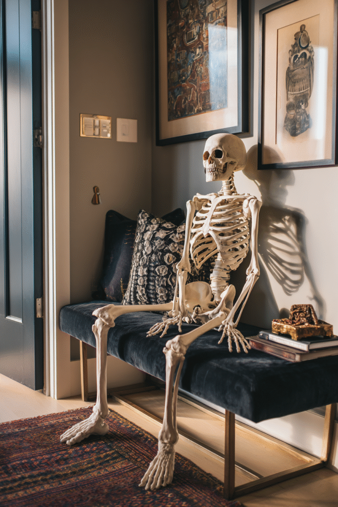 Skeleton Halloween Party Decor Ideas Anatomical Decor