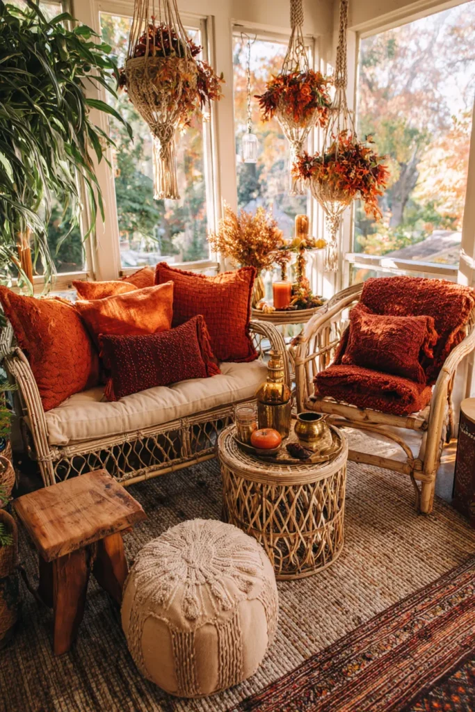 Hang Macrame Planters in Sunroom
