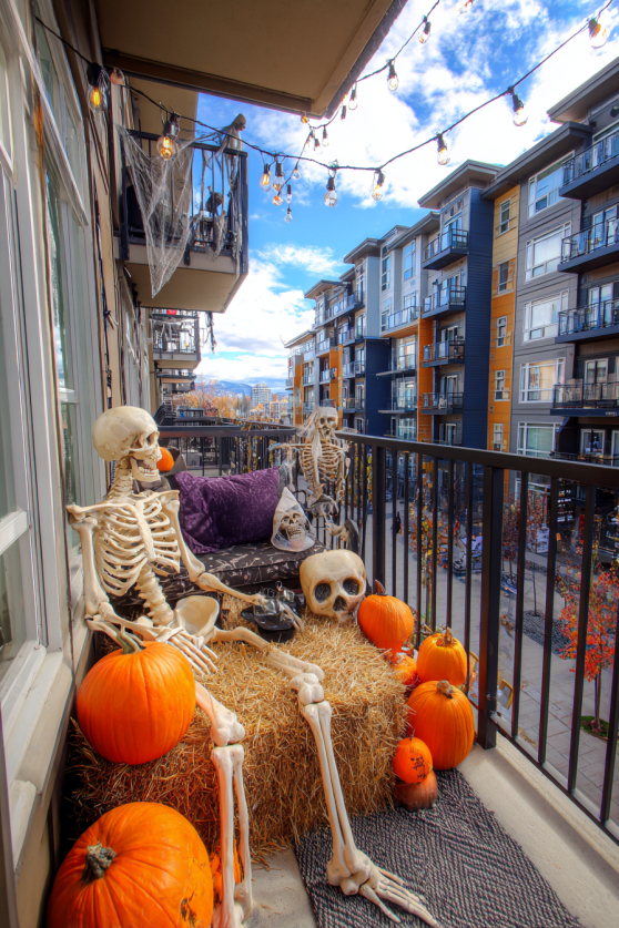 Apartment Balcony Haunted Display
