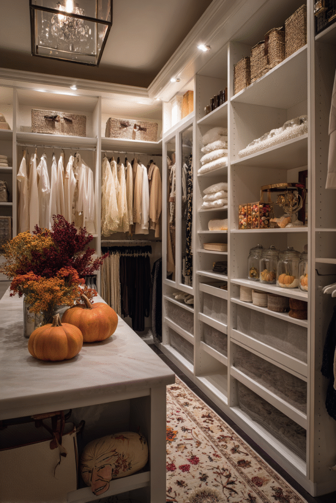 Master Closet Fall Halloween Decor Seasonal Storage