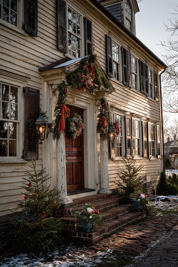 Historic Colonial Home with Authentic Early American Seasonal Styling