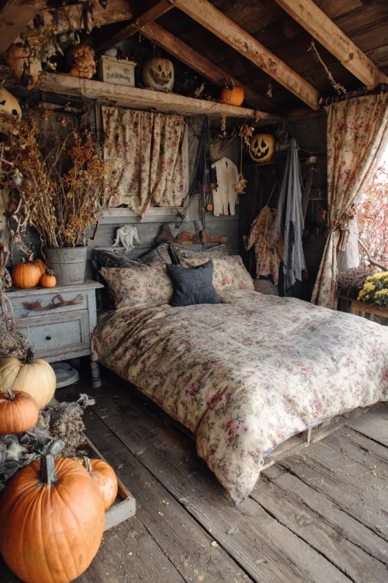 Garden Shed Converted Halloween Bedroom