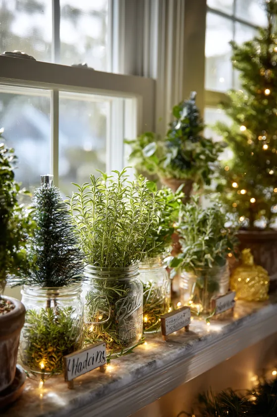 Kitchen Window Herb Garden Christmas Conversion