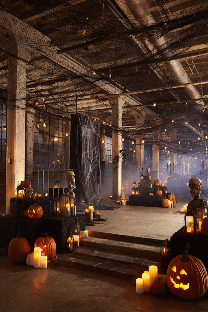 Warehouse Loft Halloween Spooky Graveyard Industrial