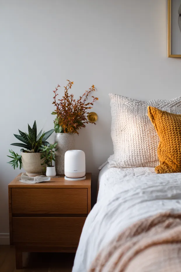 Minimalist Fall Bedroom Wellness Focus