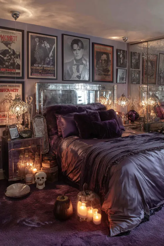 Old Hollywood Spooky Glam Bedroom