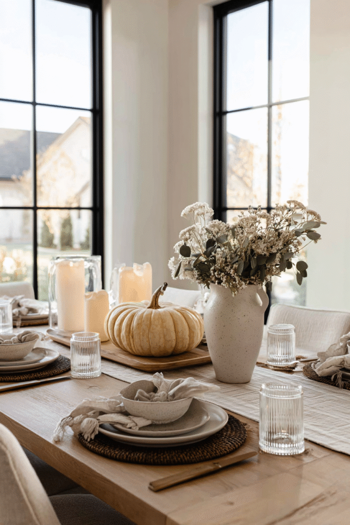 Simple Elegance Thanksgiving Centerpiece Ideas