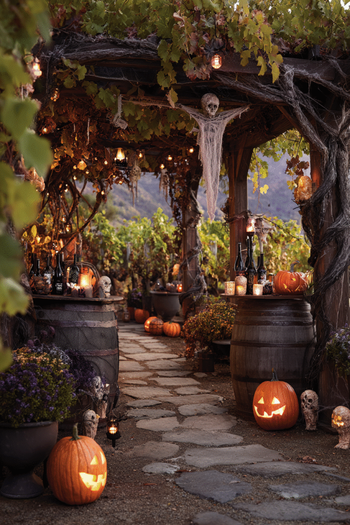 Vineyard Estate Halloween Spooky Graveyard Elegant